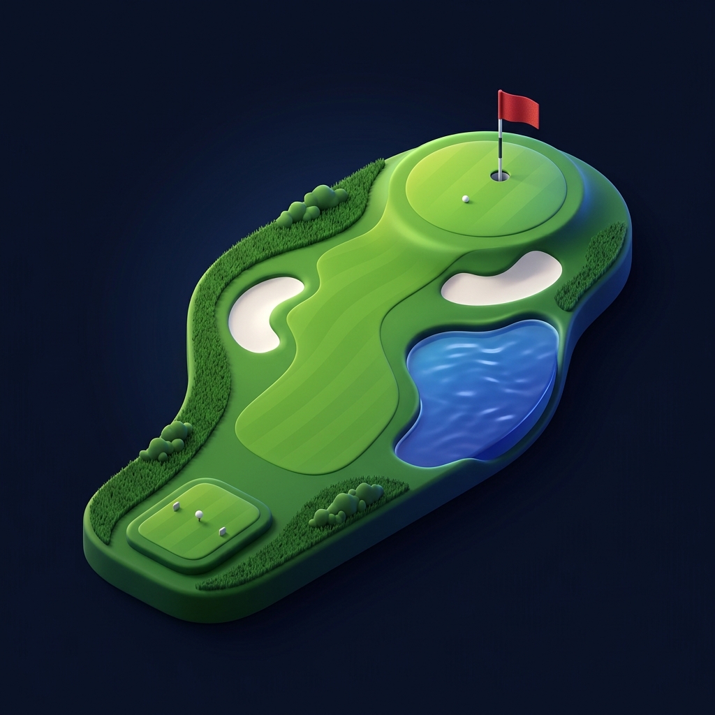 Golf Course Anatomy Illustration
